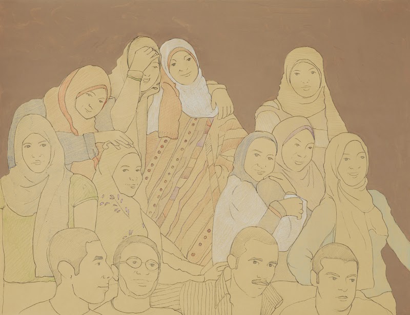 Ahmed Kamel - Artwork - Hypothetical-Society#1-drawing-50x65cm, 2009
